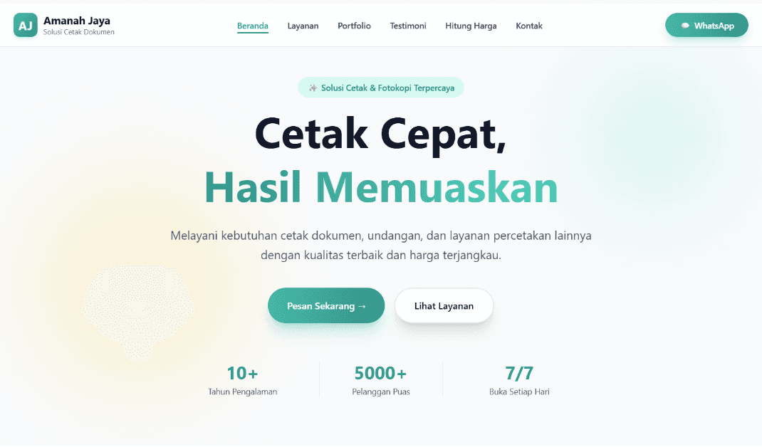 Fotocopy Amanah Jaya